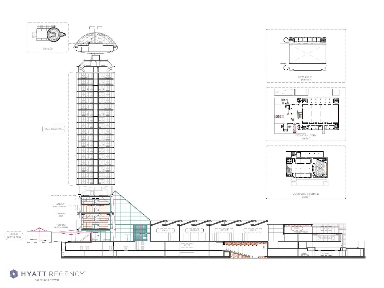 Plano del hotel · inglés · 1